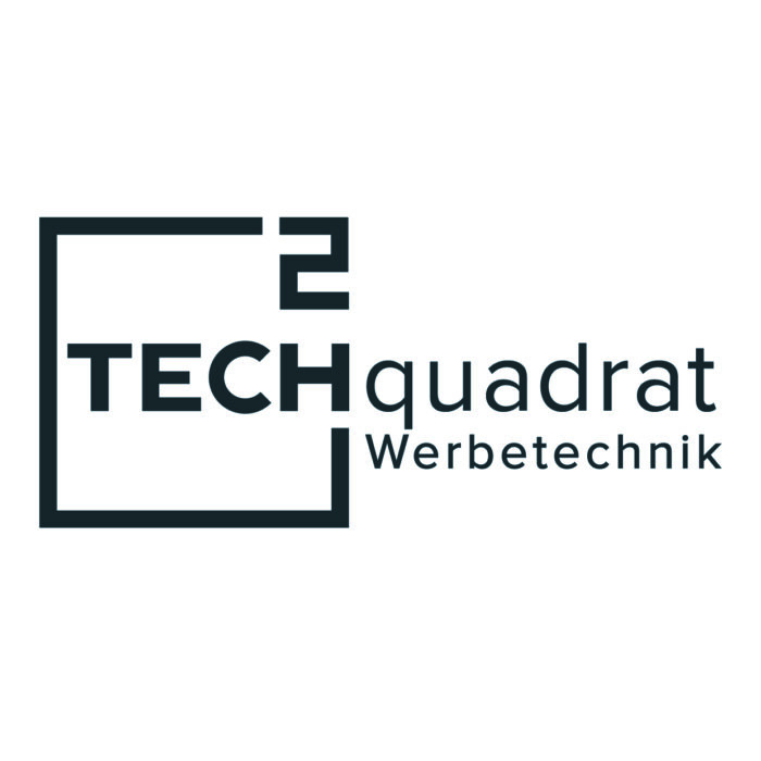 Techquadrat Werbetechnik Logo Quer Dunkel